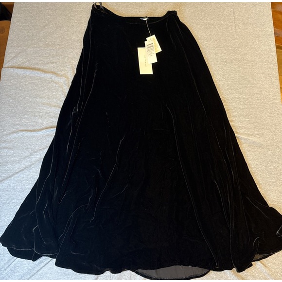 NWT Eileen Fisher Velvet Flared‎ Gored Skirt 35